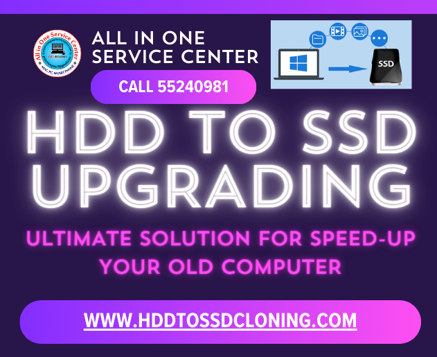 HDD TO SSD CLONING CALL 55240981